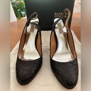 Badgley Mischa black sling back pump